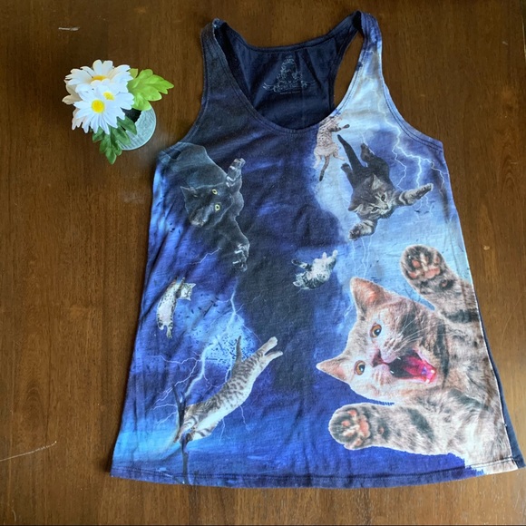 Bear Dance Thunder Cats Blue Tank Top Medium - Picture 2 of 8
